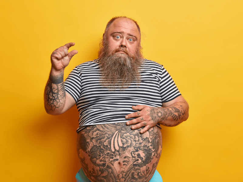penis-pequeno-homem-gordo Homens revelam mudança no pênis após injetar Ozempic
