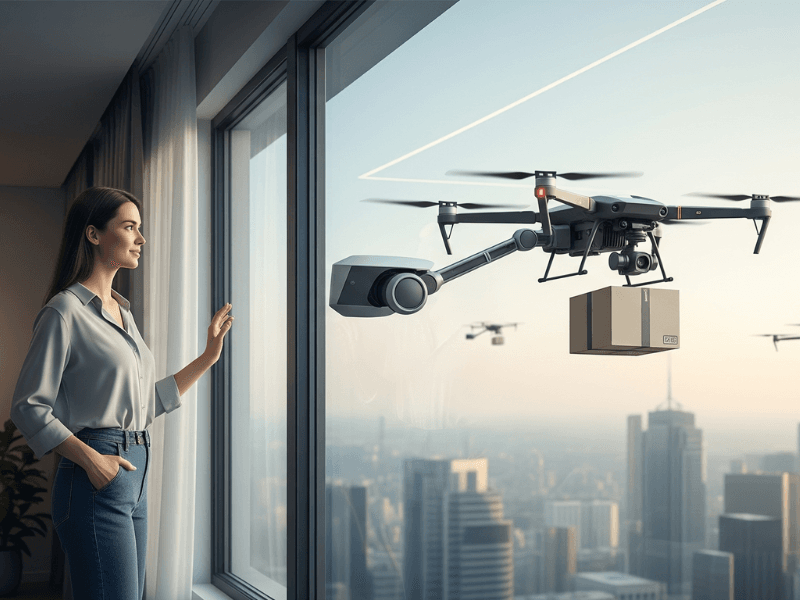 entrega-por-drone Viagem no Tempo: Como Será uma Sex Shop Virtual em 2035